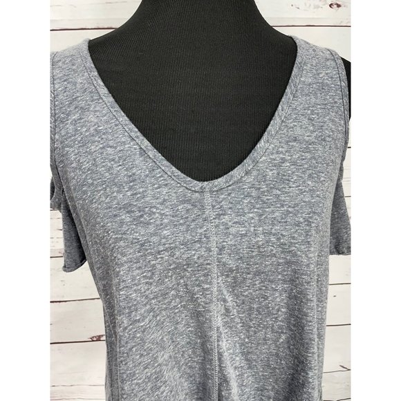 PPLA Clothing Women Gray Short Sleeve T-Shirt S Small - Picture 4 of 8